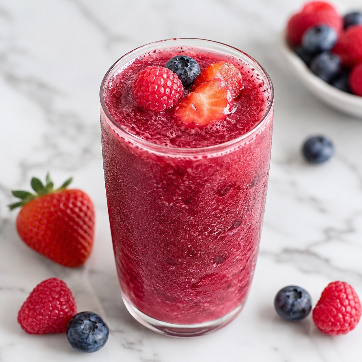 Recette Boisson glacée fruits rouges réalisée avec un Ninja Creami