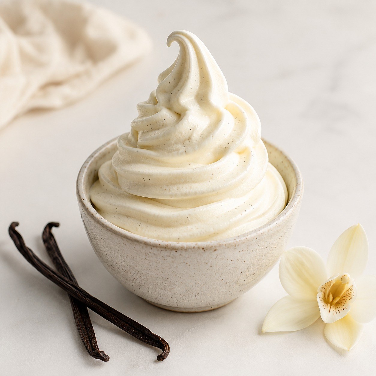 Recette Glace italienne vanille réalisée avec un Ninja Creami