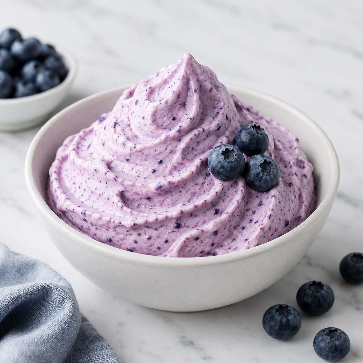 Recette Yaourt glacé myrtille réalisée avec un Ninja Creami