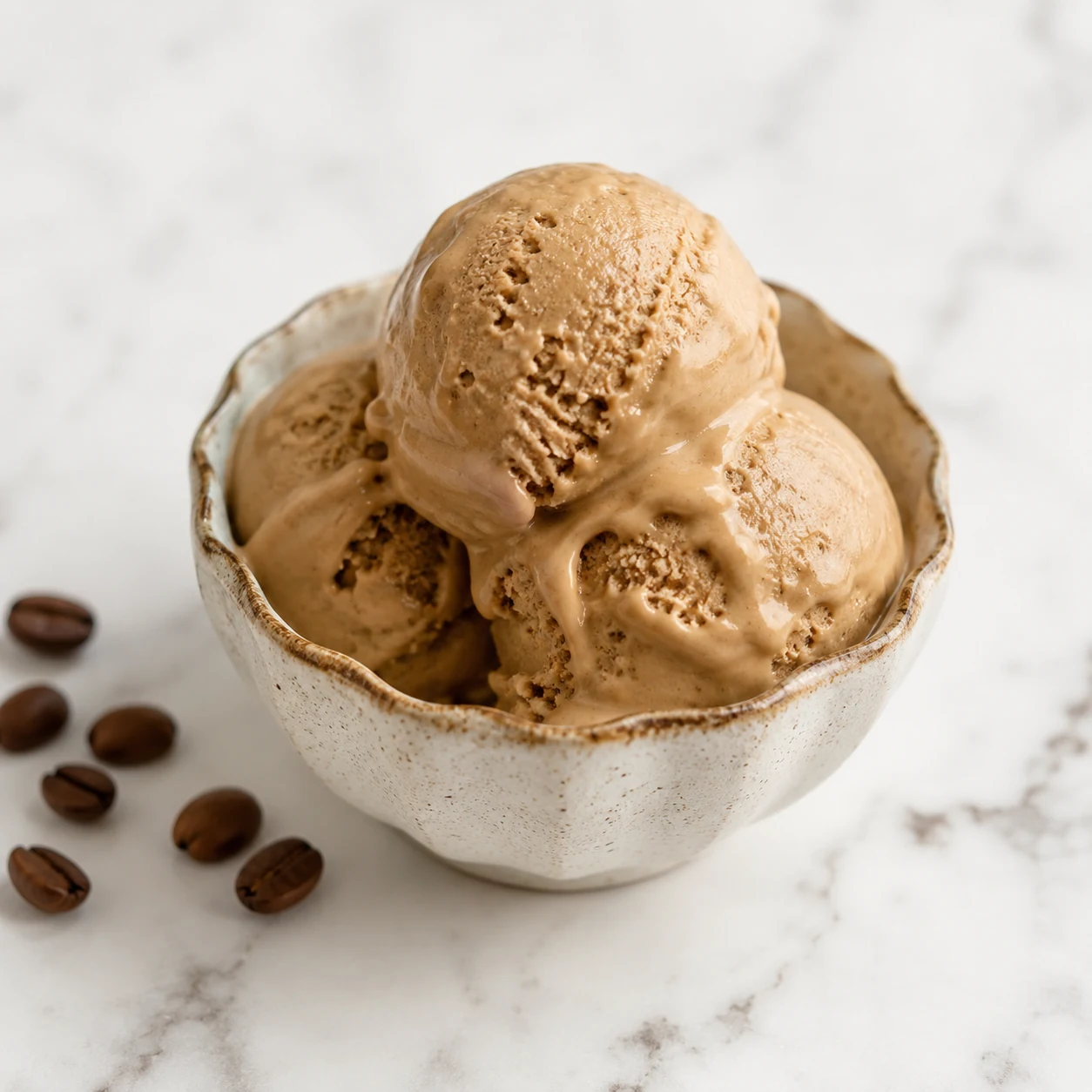 Recette Glace protéinée café réalisée avec un Ninja Creami