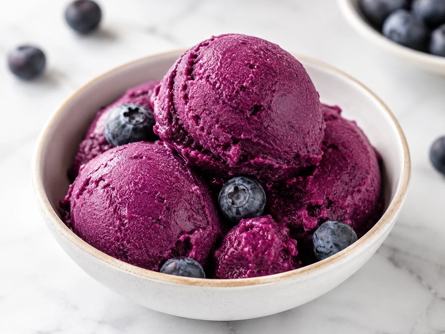 Recette Sorbet myrtille réalisée avec un Ninja Creami